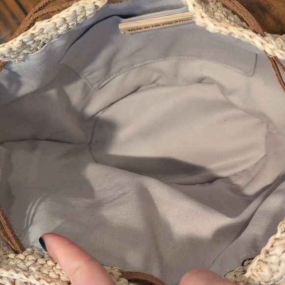 Aranaz sansy raffia bucket bag - Picture 10 of 13